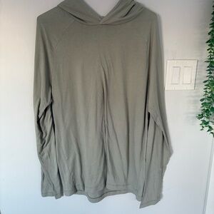 Alo Yoga Men's Lightweight Performance Hoodie Sage Green Large GUC